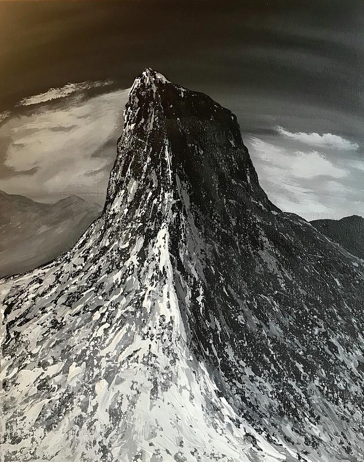 Top of the mountain Painting by Willy Proctor