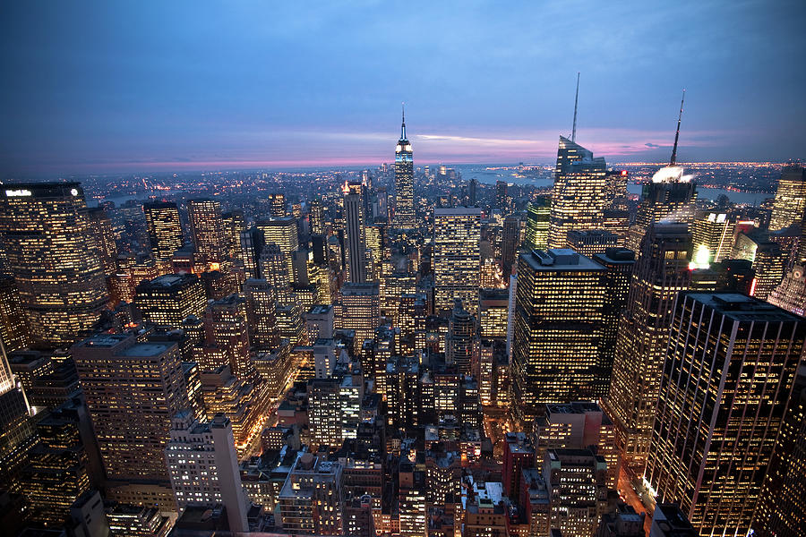 Top Of The Rock View, Ny Photograph by Thomas Ritzerfeld Photography