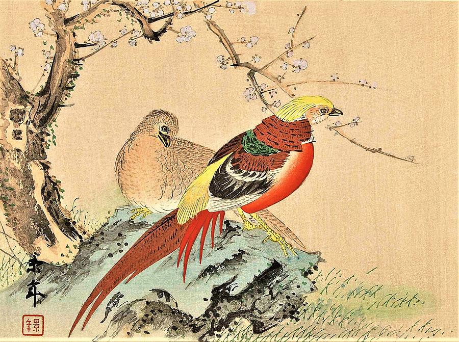 Bird Painting - Top Quality Art - Keinen Kachoshokan 12view 1 by Imao Keinen