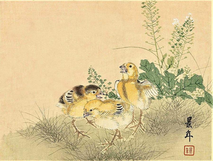 Bird Painting - Top Quality Art - Keinen Kachoshokan 12view 3 by Imao Keinen