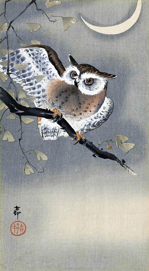 JAPAN OHARA KOSON BIRD FLOWER Painting Canvas art Prints