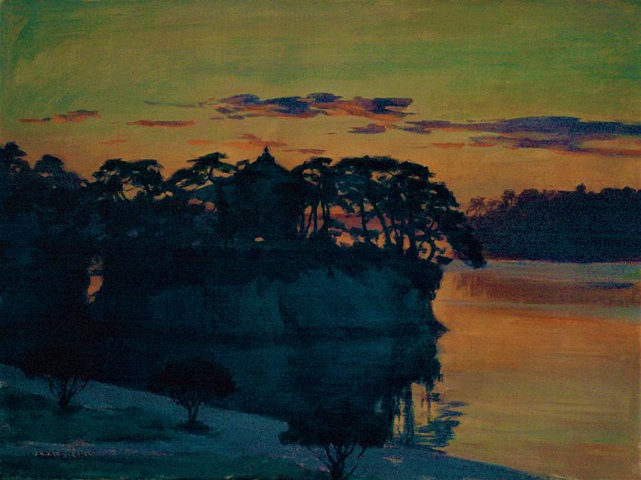 Sunset Painting - Top Quality Art - MATSUSHIMA by Wada Eisaku