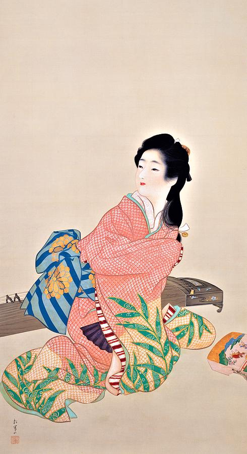Kimono Painting - Top Quality Art - Miyuki by Uemura Shoen Kimono Painting - Top Quality Art - Miyuki by Uemura Shoen