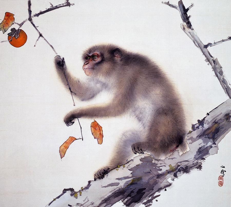 優先配送 ANTIQUE OIL MONKEY PAINTING MONKEY redstarstudio.ir