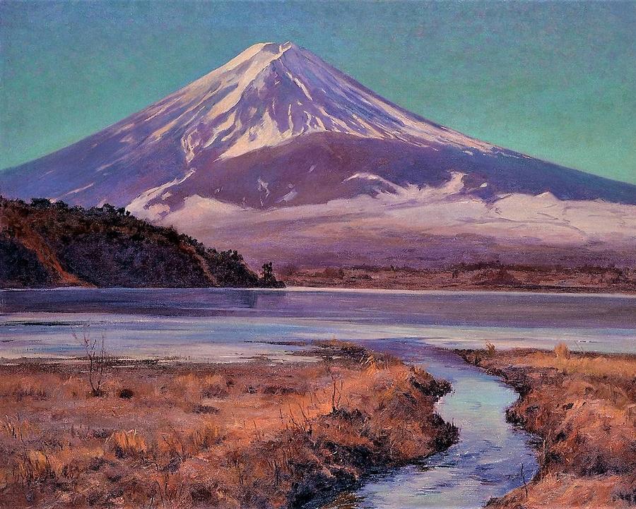 Top Quality Art - Mt, FUJI #3 Painting by Wada Eisaku