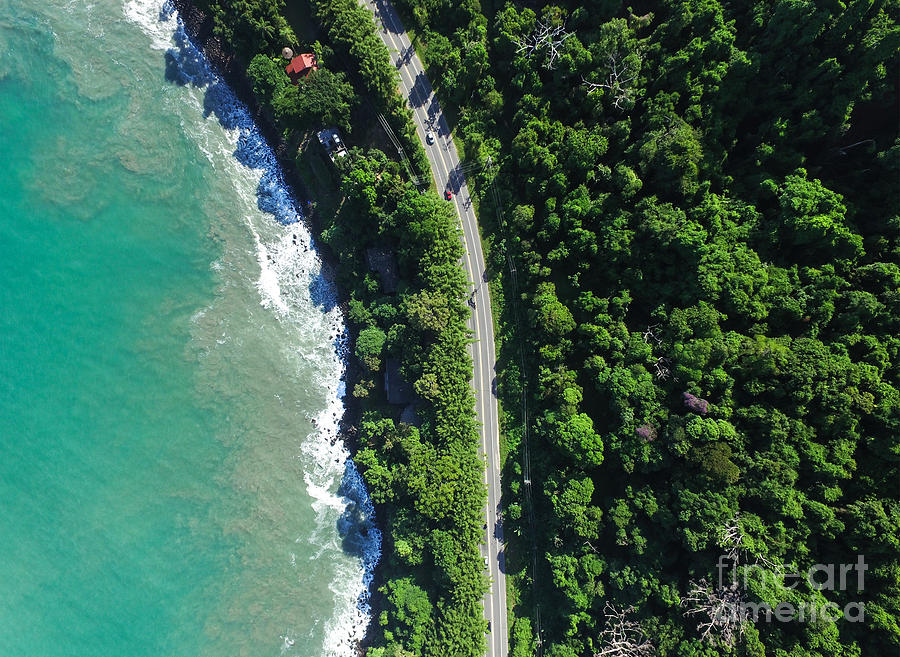 De Photograph - Top View Of Highway In A Coastline by Gustavo Frazao De Photograph - Top View Of Highway In A Coastline by Gustavo Frazao
