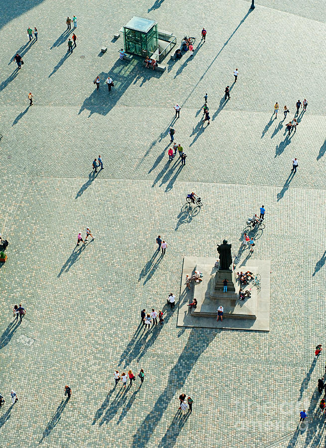 German Photograph - Top View Of Neumarkt Square In by Joyfull German Photograph - Top View Of Neumarkt Square In by Joyfull