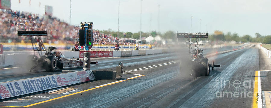 Top Fuel Photograph - Tope Fuel Dragsters by Billy Knight