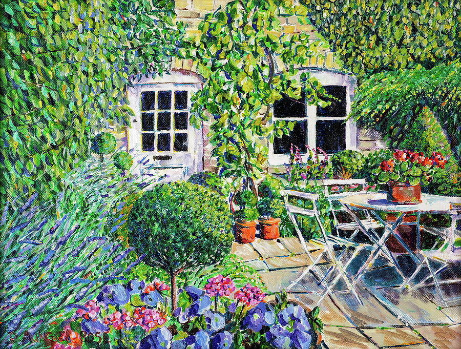 Topiary Terrace Painting by Seeables Visual Arts