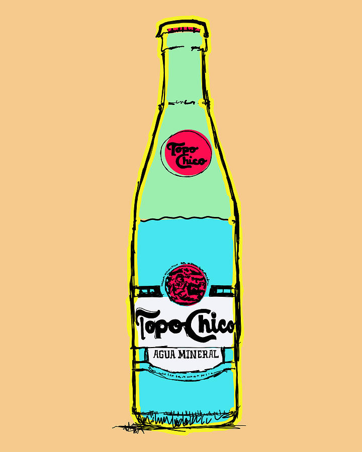 Warhol Digital Art - Topo Chico Pop Art by Sort Of Cool