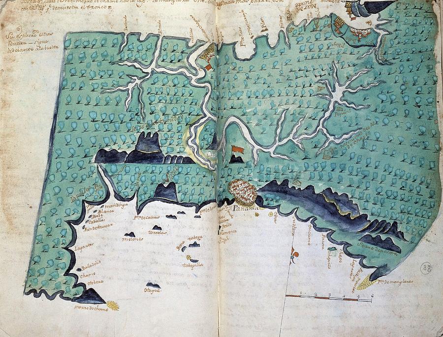 Topographical Mapa Of Peru - Routes Of The Pacific. Drawing by Album Topographical Mapa Of Peru - Routes Of The Pacific. Drawing by Album