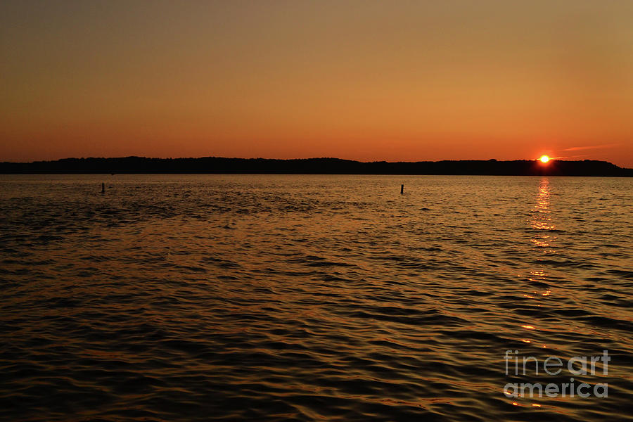 Torch Lake Sunset Photograph by Amy Lucid
