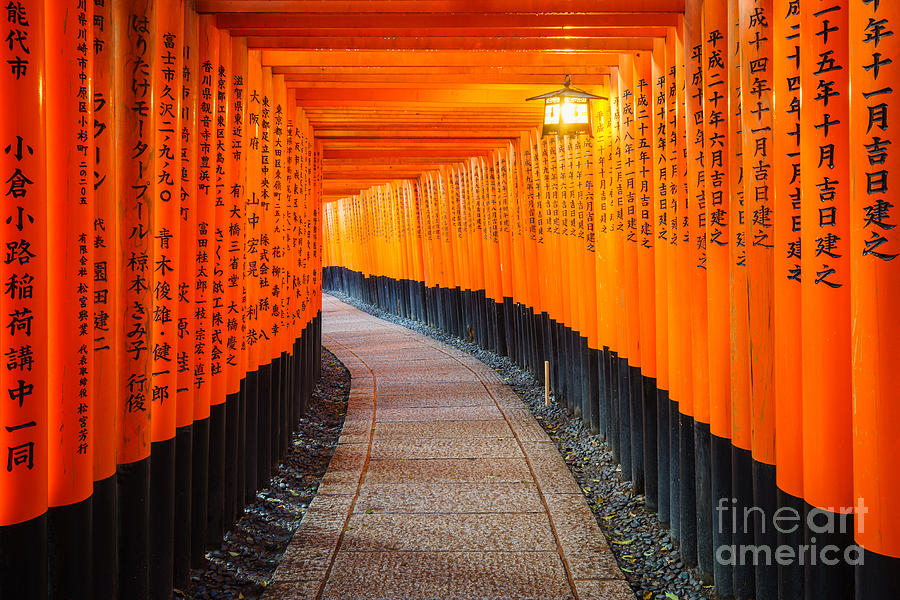 Symbol Photograph - Torii Gates In Fushimi Inari Shrine by Lkunl Symbol Photograph - Torii Gates In Fushimi Inari Shrine by Lkunl