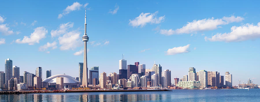 Toronto City Skyline In Canada Photograph by Deejpilot