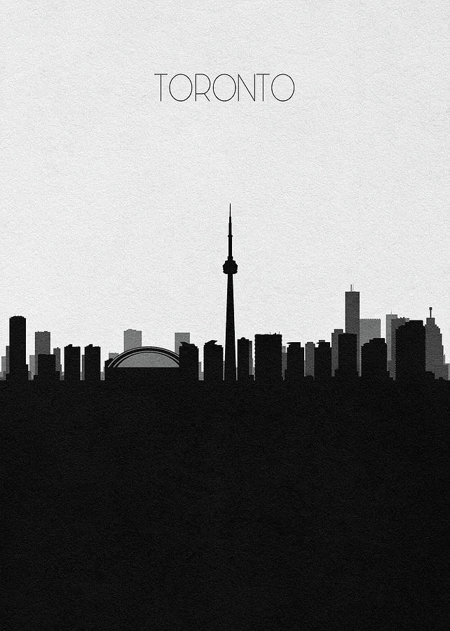 Toronto Cityscape Art Digital Art by Inspirowl Design