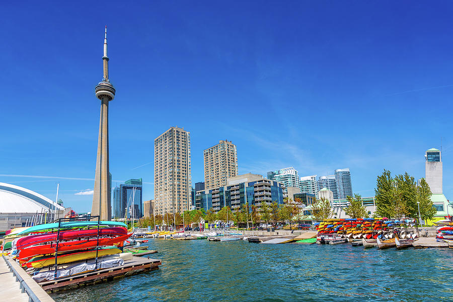 Toronto Harbour Front In Summer Canada Photograph by Mlenny