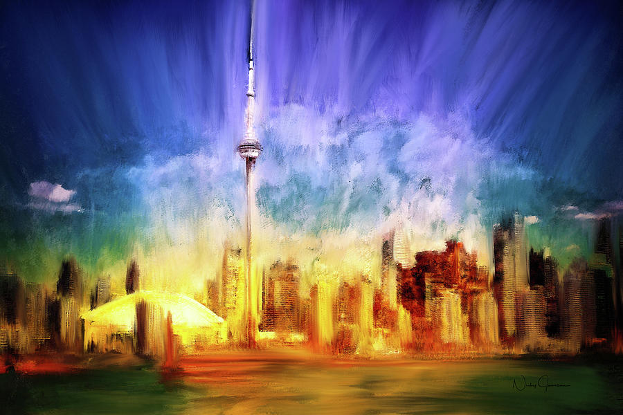 Toronto Digital Art by Nicky Jameson