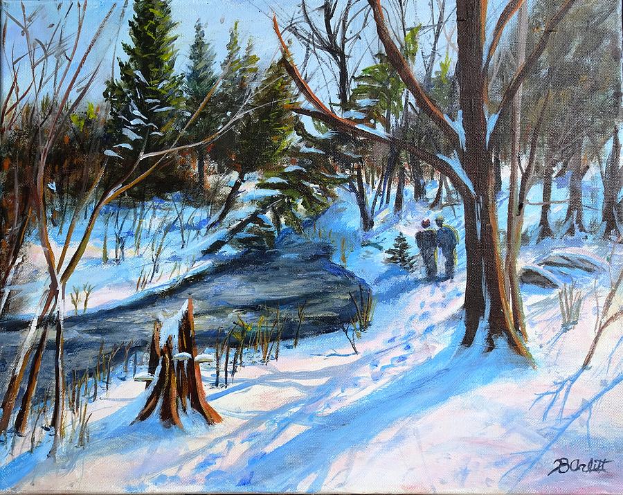 Toronto Ravine Walk Painting by Brent Arlitt