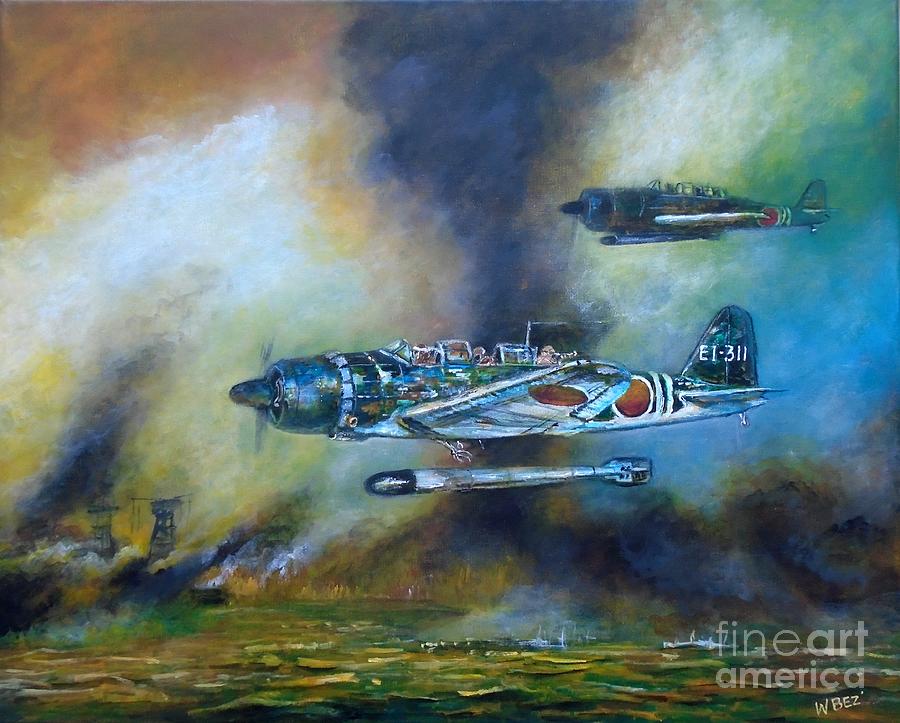 Torpedo Run Painting by William Bezik