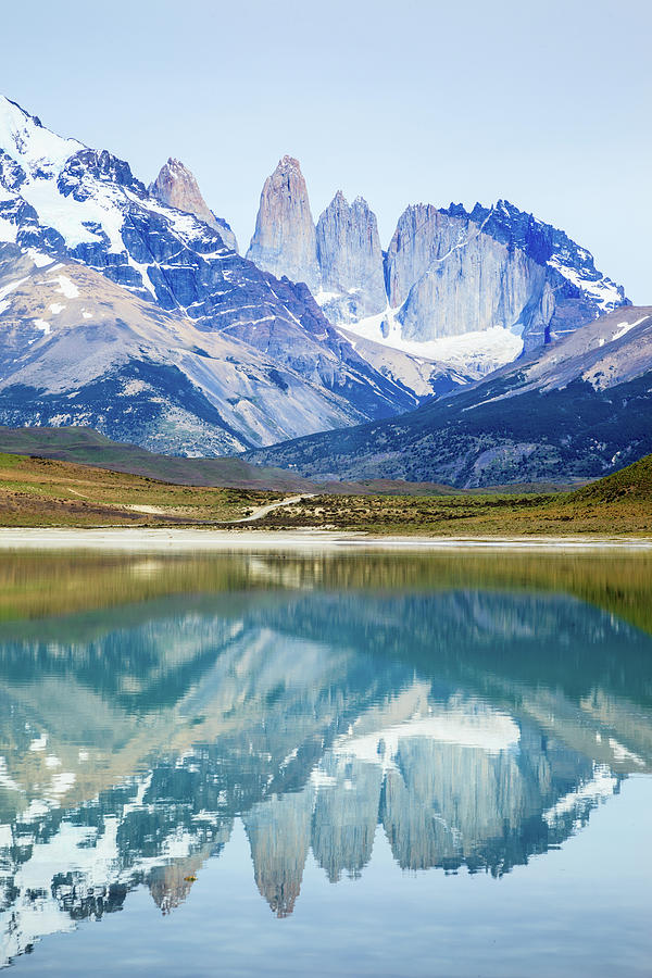 Torres Del Paine Reflection Photograph by Kelly Cheng Travel Photography