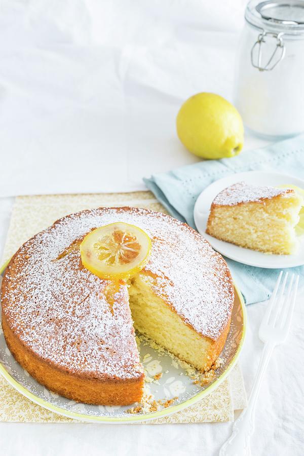 Torta Al Limone italian Lemon Cake Photograph by Maricruz Avalos Flores