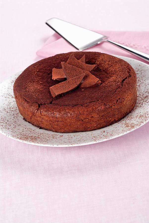 Torta Caprese almond Chocolate Cake From Capri, Italy Photograph by Franco Pizzochero