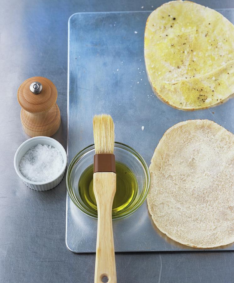 Tortillas With Olive Oil, Pepper And Salt Photograph by Clive Streeter