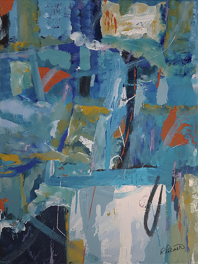 Abstract Painting - Tossed Back And Forth by Ruth Palmer Abstract Painting - Tossed Back And Forth by Ruth Palmer