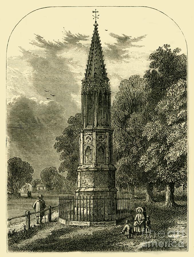 Tottenham High Cross Drawing by Print Collector Tottenham High Cross Drawing by Print Collector