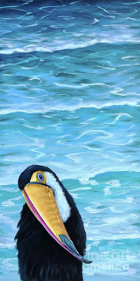 Toucan by the Sea Painting by Lucia Stewart