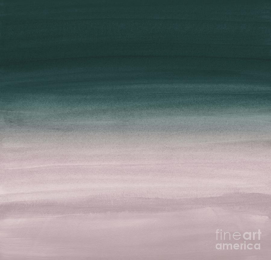 Touching Teal Blush Watercolor Abstract #1 #painting #decor #art Mixed ...