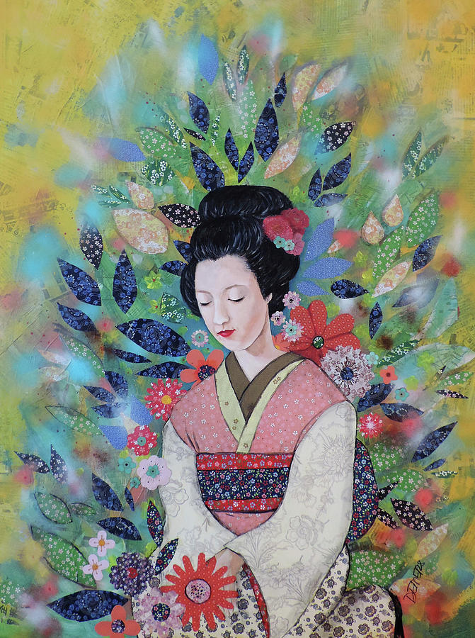 Portrait Painting - Toujours Maiko by Sylvie Demers