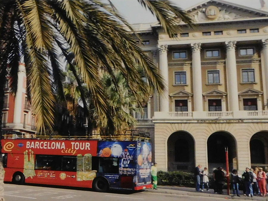 Tour Bus, Barcelona, Spain Photograph by John McCormick - Pixels