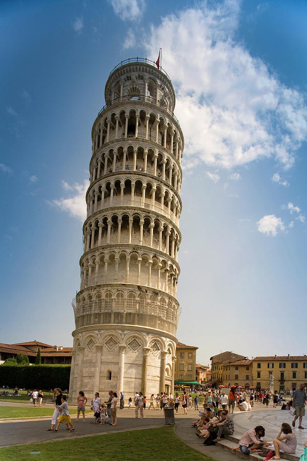 Tourists At Leaning Tower Of Pisa Photograph by Cultura Rm Exclusive ...