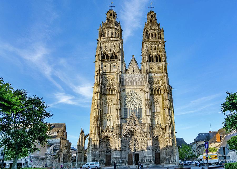 Cathedral of Tours, France Photograph by Marcy Wielfaert