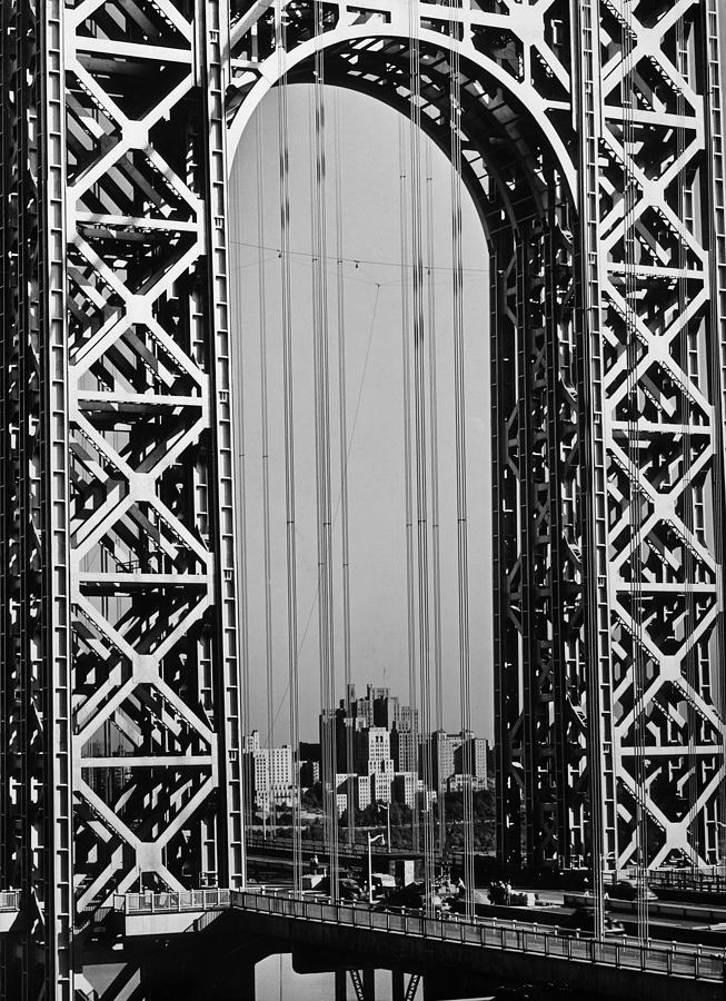 New York City Photograph - Tower At George Washington Bridge by Margaret Bourke-White