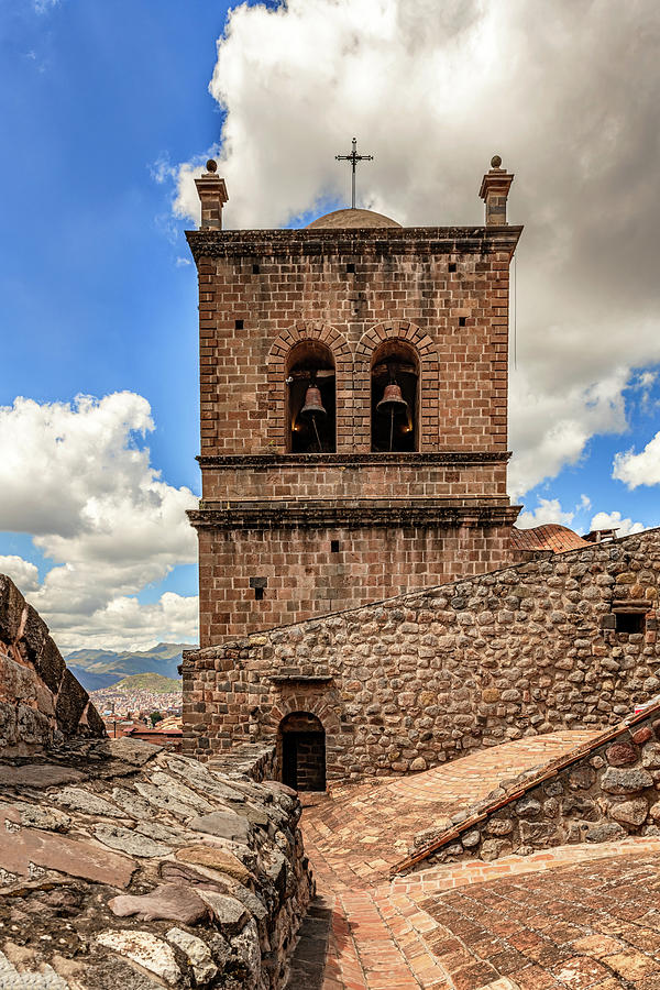 Tower At San Francisco Church, Cusco, Peru Photograph