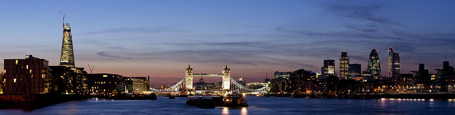 Tower Bridge And The City Of London Photograph by Dynasoar