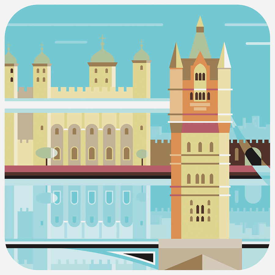 Tower Bridge And The Tower Of London Digital Art by Nigel Sandor