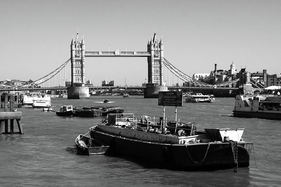 Tower Bridge From The River Thames Photograph
