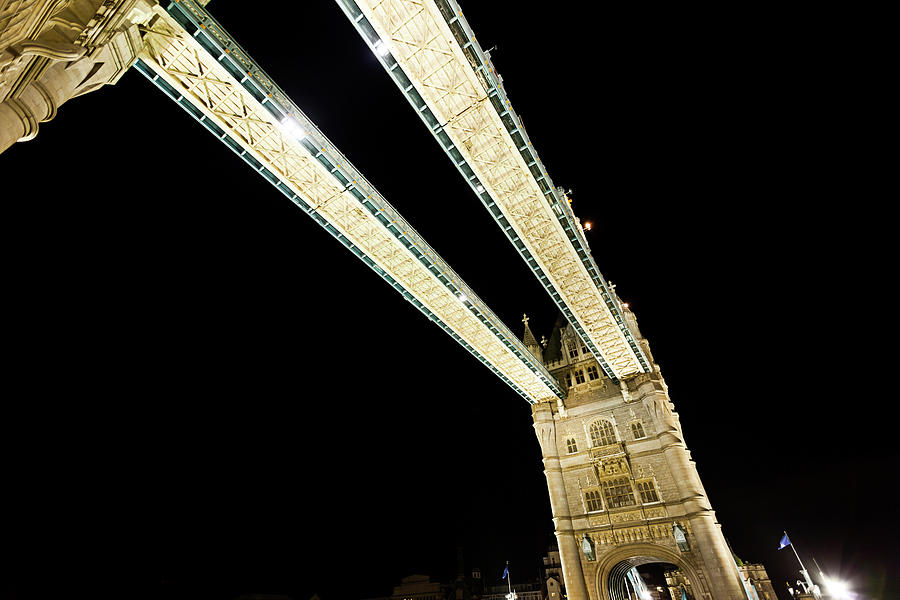 Tower Bridge In London At Night Photograph by Mbbirdy