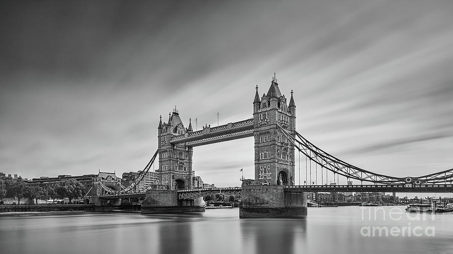 Tower Bridge, London - BW Photograph By Henk Meijer Photography - Pixels