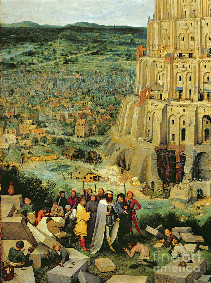 Genesis Painting - Tower Of Babel, 1563 Oil On Panel Detail by Pieter The Elder Bruegel