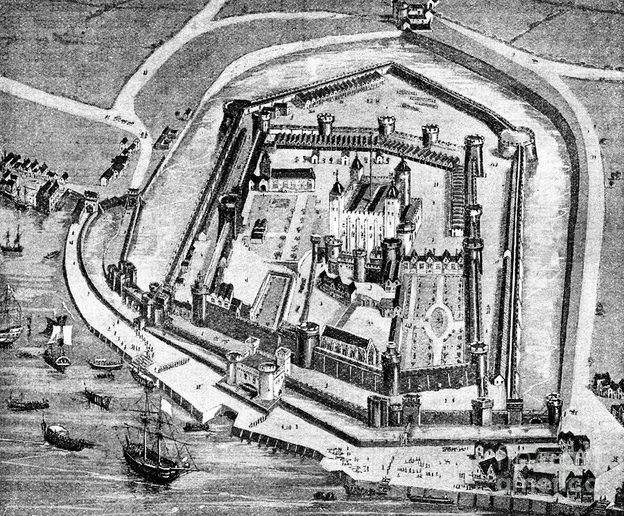 Tower Of London, 16th Century 1909 Drawing by Print Collector