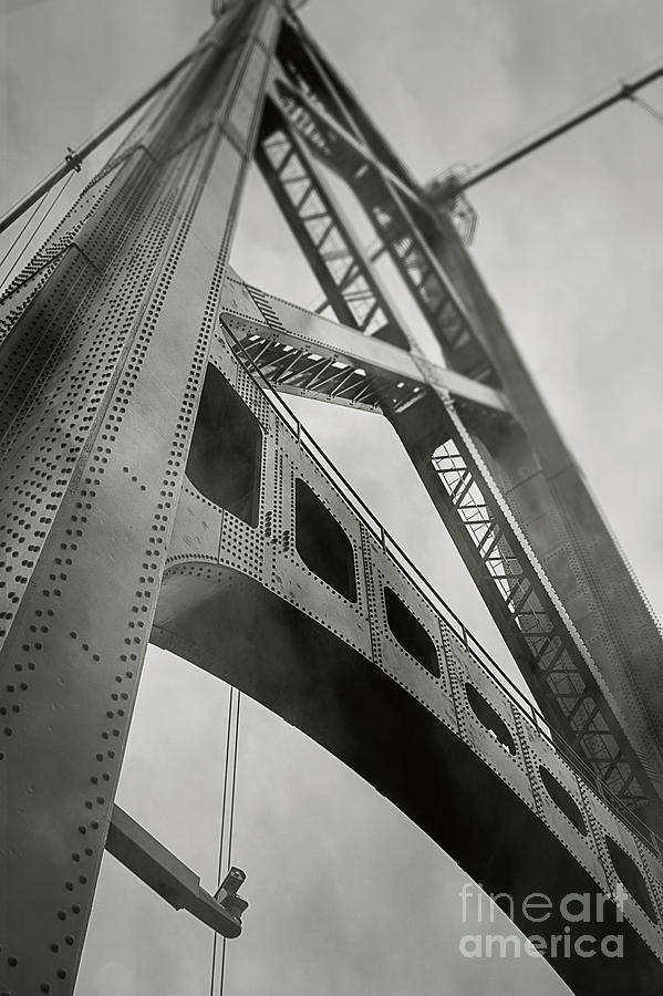 Bridge Photograph - Tower on the Lions Gate - Vancouver, BC by Illumina Photographics