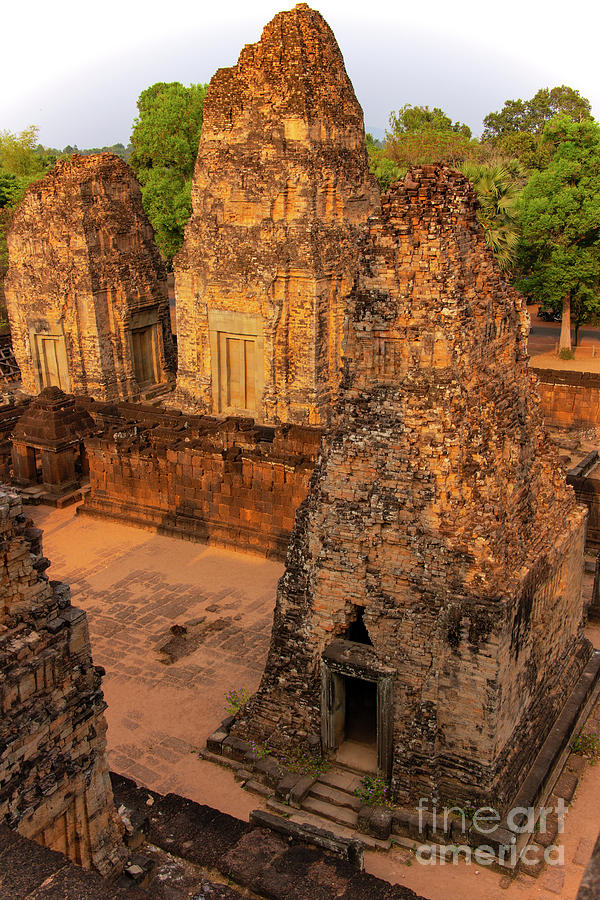 Towers at Pre Rup Temple Photograph by Bob Phillips