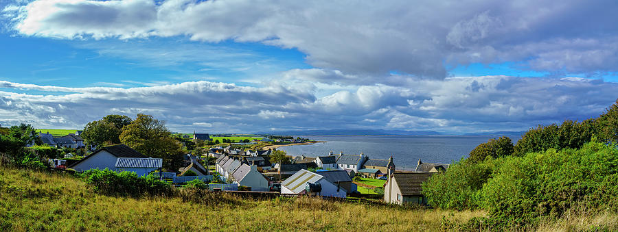Town Along Coast, Portmahomack, Easter Photograph by Panoramic Images