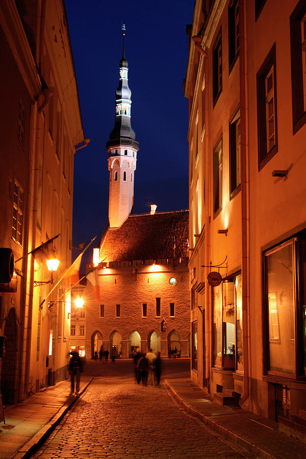 Town Hall In Distance, On Raekoja Photograph by Lonely Planet