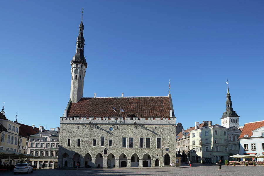 Town Hall On Raekoja Plats, Tallinn Photograph by Guy Vanderelst