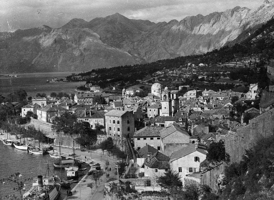 Black And White Photograph - Town In Montenegro by Fox Photos